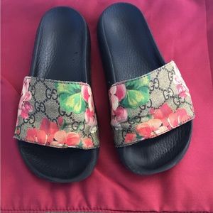 Gucci slides- Blossom 36 but 5, 5 1/2 US size